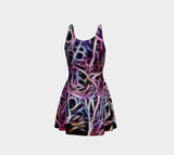 Fractal Shine Flare Dress